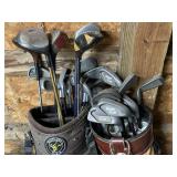 Mixed PowerBilt Grand Slam Golf Clubs & Bags