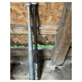 Two 34in Metal Baseball Bats