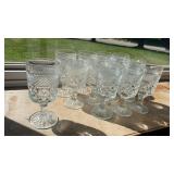 12 Anchor Hocking Wexford Stemmed Goblets