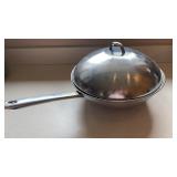 Himark Stainless Steel Wok Pan with Domed Lid