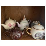 Peter Rabbit & Assorted Decorative Teapots