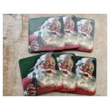Coca-Cola Santa with Paintbrush Coasters, 6