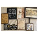Vintage Wall Plaques & Signs