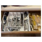 Contents of Kitchen Silverware Drawer