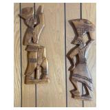South American Carved Wood Folk Art Figures