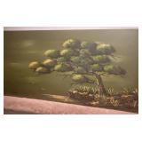 Yasu Eguchi Signed Bonsai Tree Oil Painting