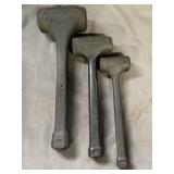 3 Champagne Dead Blow Hammers 1-3 lb