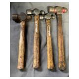 4 Ball Peen Hammers Blue-Point BP24B 24oz