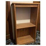 Wood Open Bookcase 34x19x11in