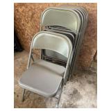 7 Metal Folding Chairs