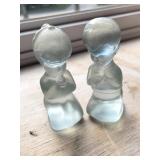 Fenton Praying Boy & Girl Figurines 3.5in