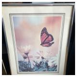Vintage MAlo Butterfly Floral Marsel Mirror