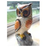Vintage Ceramic Owl Figurine 10in