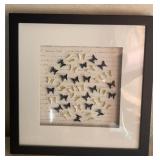 Butterfly Framed Art 12.5 in sq