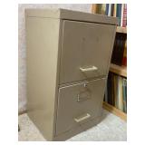 Two-Drawer Metal Filing Cabinet