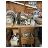 Workshop Cabinet, Tabletop & Wall Contents