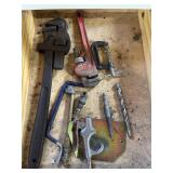 Pipe Wrenches & Assorted Hand Tools