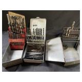 Assorted Drill Bits, Taps & Index Cases