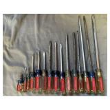 Vintage Craftsman Red Handle Screwdrivers