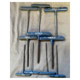 Chesco 10pc SAE T-Handle Hex Key Set