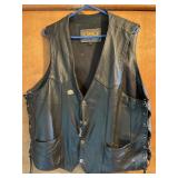 Harley-Davidson UNIK Leather Vest Size 48