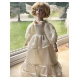 Porcelain Bride Doll 17.5in
