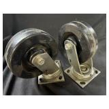 2 Heavy Duty 6in Swivel Casters