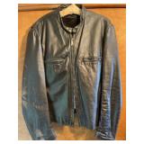Brooks Leather Sportswear Jacket Size 46