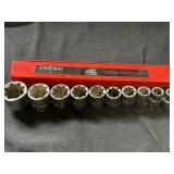 Mac Tools 10pc 1/2in 8-Point Socket Set
