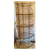 Ornate Metal Corner Shelf