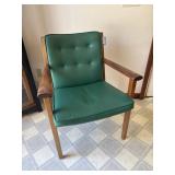 Mid-Century Modern Green Armchair