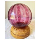 Pyromania Oregon Float Art Glass Sphere