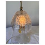 Vintage Imperlux Lead Crystal Floral Lamp