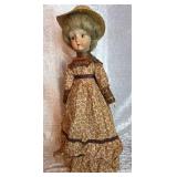 Porcelain 19ï¿½ Woman w/Straw Hat