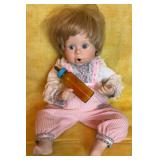Danbury Mint 9" Seated Baby w/Bottle