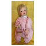 Porcelain 12ï¿½ Baby w/Easter Eggs