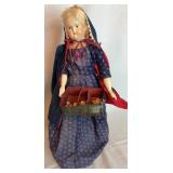 Porcelain 18ï¿½ Doll w/Easter Eggs