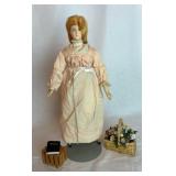 Porcelain 14ï¿½ Redheaded Doll