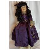 Collectorï¿½s Choice 23ï¿½ Doll in Purple Gown