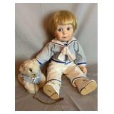 Danbury Mint 10ï¿½ Seated Boy & Dog