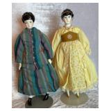 Victorian Style 18ï¿½ Porcelain Lady Dolls