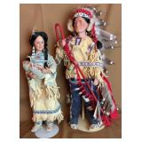 Danbury Mint 17-19"Native American Dolls