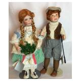 Danbury Mint Porcelain 20ï¿½ Doll Pair