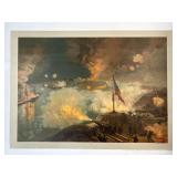 J.O. Davidson Port Hudson Civil War Print SEE