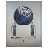 Erté 'Blue Asia' Signed Serigraph, 1985 SEE NOTE