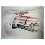 Original Ronald C. Hill GM Styling Rendering SEE