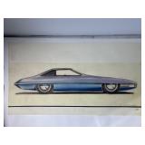1963 Automotive Concept Design Rendering SEE