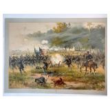 Antietam Civil War Chromolithograph SEE NOTE: