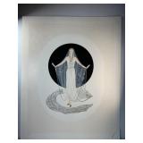 Erté 'Veiled Woman' Signed Serigraph SEE NOTE: