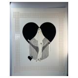 Erté Fringe Gown Signed Serigraph SEE NOTE